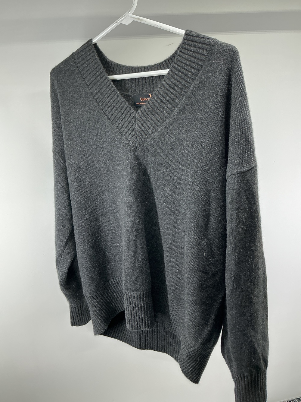 Mongolian Cashmere Oversized V-Neck Sweater